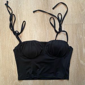 Black crop top. Perfect condition. Size small.